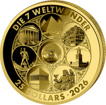 1/200 Unze Gold Weltwunder Mausoleum von Halikarnassos 2026 (Auflage: 2.000 | Polierte Platte)