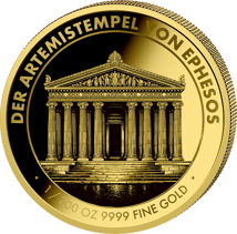 1/200 Unze Gold Weltwunder Artemistempel von Ephesos 2026 (Auflage: 2.000 | Polierte Platte)