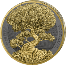 1 Unze Silber Yggdrasil 2025 (Auflage: 300 | teilvergoldet | Ruthenium)