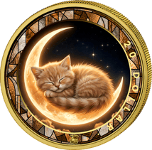 1 Unze Silber Babykatze Europäisch Kurzhaar 2025 (Auflage: 100 | teilvergoldet)