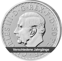 1/4 Unze Silber Britannia (verschiedene Jahrgänge)