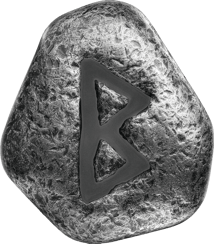 1 Unze Silberbarren Runes Collection: Berkanan (Auflage: 2.500 | Antik Finish)