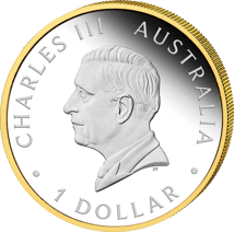 1 Unze Silber 40 Jahre Australian Nugget 2026 (Auflage: 4.500 | teilvergoldet | Polierte Platte)