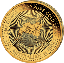 1 Unze Gold 40 Jahre Australian Nugget 2026 (Auflage: 200 | Polierte Platte)