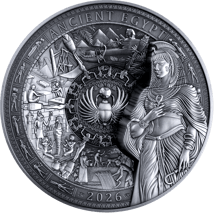 1 kg Silber Altes Ägypten 2026 (Auflage: 199 | Multiple Layer | Antik Finish)