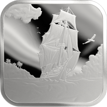 1/10 Unze Silber Square Coin Ascension Island