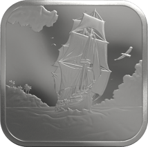 1/10 Unze Silber Square Coin Ascension Island