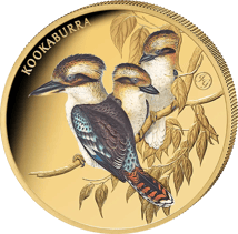 1 Unze Gold Kookaburra 2026 (Auflage: 50 | John Gould Privy Mark |  Polierte Platte)