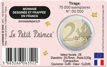 2 Euro 80 Jahre Kleiner Prinz Buch 2026 (Auflage: 75.000)