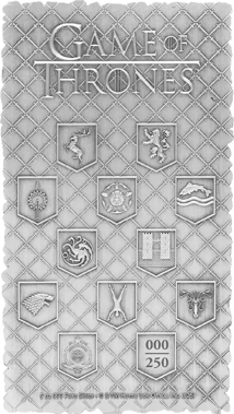 5 Unze Silber Game of Thrones - Map of Westeros 2026 (Auflage: 250 | Antik Finish)
