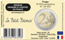 2 Euro 80 Jahre Kleiner Prinz Wüste 2026 (Auflage: 75.000)