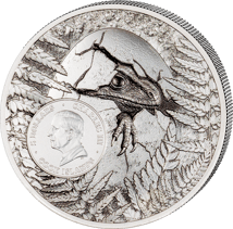 1 Unze Silber Jurassic Relics Carcharodontosaurus 2026 (Auflage: 999 | Silk Finish)