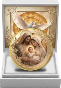 1 Unze Silber Heilige Familie 2025 (Auflage: 100 | teilvergoldet)