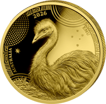 1/200 Unze Gold Australien Wildlife Serie Emu 2026 (Auflage: 5.000 | Polierte Platte)