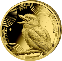 1/200 Unze Gold Australien Wildlife Serie Kookaburra 2026 (Auflage: 1.000 | Polierte Platte)