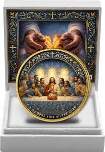 1 Unze Silber Das Letzte Abendmahl 2025 (Auflage: 100 | teilvergoldet)