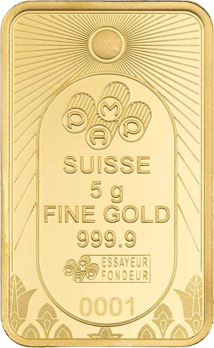 5g Goldbarren PAMP Lucky Scarab