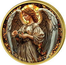 1 Unze Silber Schutzengel 2026 (Auflage: 100 | teilvergoldet)