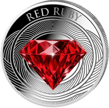 1 Unze Silber Red Ruby 2026 (Sondermünze für Event)