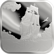 1/2 Unze Silber Square Coin Ascension Island