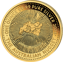 1 oz Silver 40 Years Australian Nugget Hobart ANDA 2026 (Mintage: 2,000 | gold-plated)