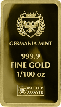 1/100 Unze Goldbarren Germania Mint (Polierte Platte)