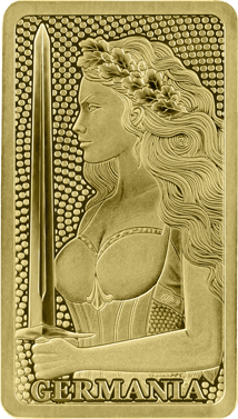 1/100 Unze Goldbarren Germania Mint (Polierte Platte)