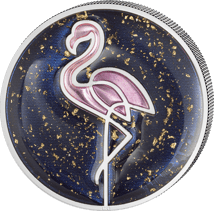 1 Unze Silber Flamingo 2026 (Auflage: 999 | Polierte Platte)