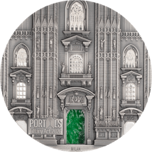 3 Unze Silber Tiffany Art Portale Mailand und Prag 2026 (Auflage: 555 | Antik Finish)