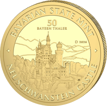 1/2 Unze Gold Bayern Thaler Schloss Neuschwanstein 2026