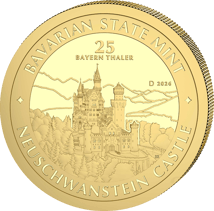 1/4 Unze Gold Bayern Thaler Schloss Neuschwanstein 2026