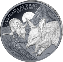1 Unze Silber Australien bei Nacht Großer Bilby 2026 ( Auflage: 1.000 | Black Proof)