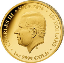 1 Unze Gold Australien bei Nacht Großer Bilby 2026 (Auflage: 150 | Polierte Platte | Platiniert)