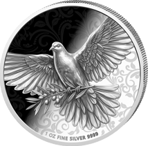 1 Unze Silber Friedenstaube 2026 (Auflage: 5.000 | Polierte Platte)