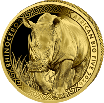 1/200 Unze Gold Big Five Nashorn 2026 (Auflage: 1.000 | Polierte Platte)