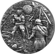 2 oz Silver Bödvar Saga Loss 2026 (Mintage: 500 | Ultra High Relief | Antique Finish)
