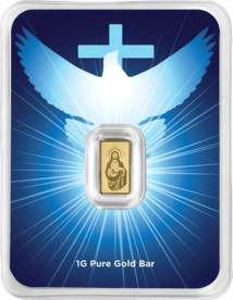 1g Gold Bar PAMP Blessing of Jesus