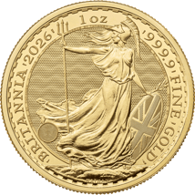 10 x 1 Unze Gold Britannia 2026 (inkl. Münztube)