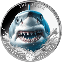 1 Unze Silber Kongo World's Wildlife Hai 2026 (Auflage: 5.000)