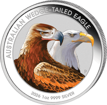 1 Unze Silber Australian Wedge Tailed Eagle 2026 (Auflage: 2.500)