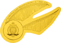0,1 g Gold Harry Potter Der Goldene Schnatz (Auflage: 5.000 | Polierte Platte)