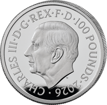 1 Unze Platin Porträt Queen Elizabeth II. Ian Rank-Broadley Effigy 2026 (Auflage: 75 | Polierte Platte)