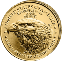 50 x 1/10 Unze Gold American Eagle 2026 (inkl. Münztube)