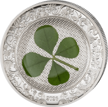 1 Unze Silber Ounce of Luck 2026 (Auflage: 2.026 | Echtes Kleeblatt | Polierte Platte)
