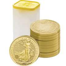 10 x 1/4 Unze Gold Britannia 2026 (inkl. Münztube)