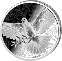 1/2 Unze Silber Friedenstaube 2026 (Auflage: 5.000 | Polierte Platte)