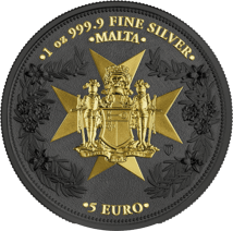 1 Unze Silber Malta 5 Euro Golden Eagle 2026 (Auflage: 1.000 | teilvergoldet | Ruthenium | Stempelglanz)