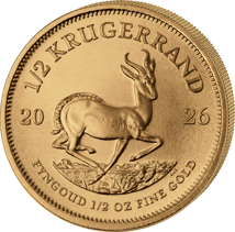 15 x 1/2 Unze Gold Krügerrand 2026 (inkl. Münztube)