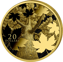1 Unze Silber Triple Maple Leaf Dark Blue Holo und Carbon Effekt Edition 2026 (Auflage: 100 | Polierte Platte)