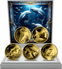 Gold Meerestiere Set 2026 (Auflage: 250 | Polierte Platte)